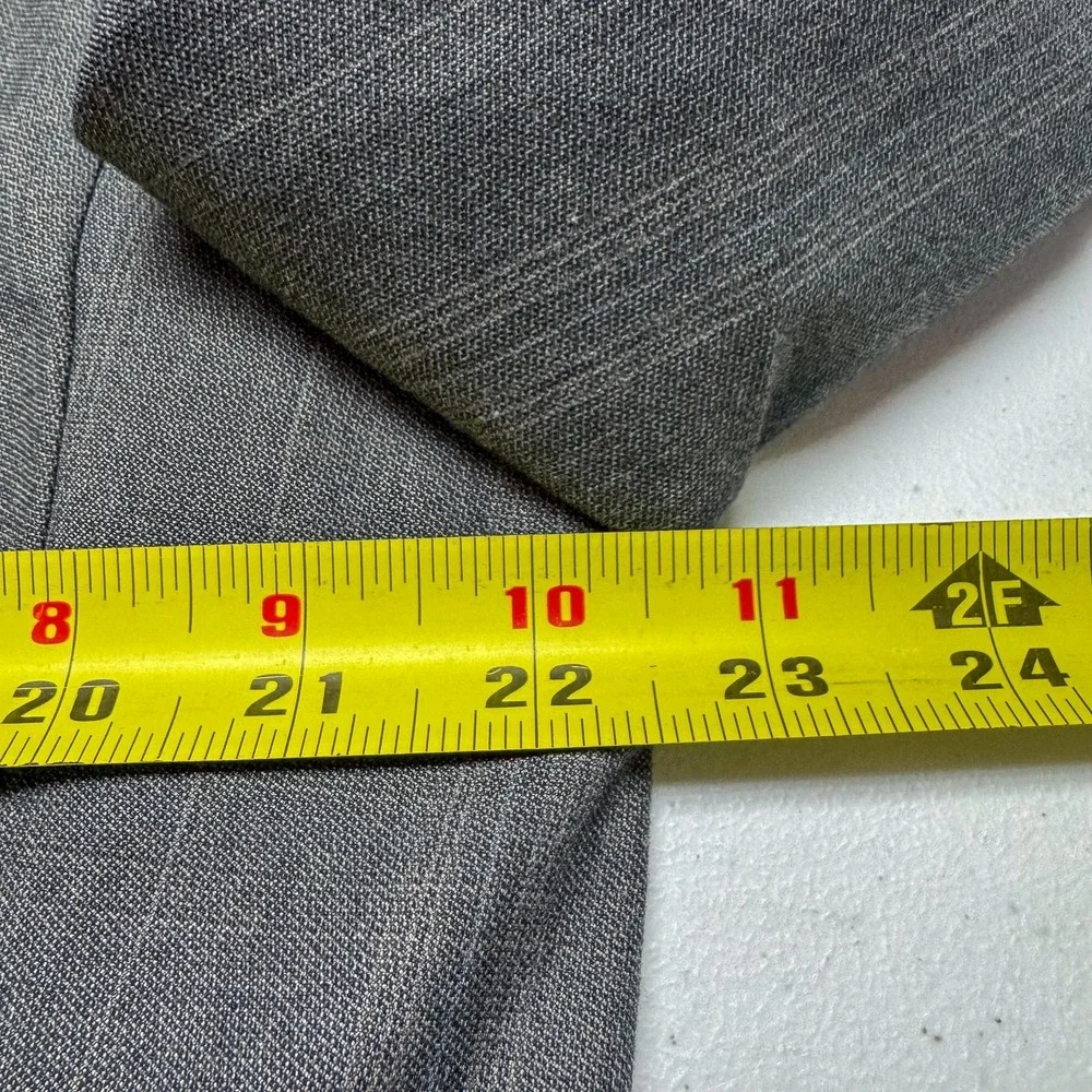 Sean John Blazer Mens 42R Gray Pinstripe Two Button Suit Jacket Notch‎ Lapel